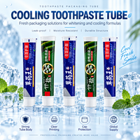 Emballage de tube de dentifrice en aluminium-plastique avec bouchon à vis, logo personnalisé/impression UV pour produits de soins personnels