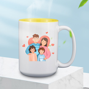 <span class=keywords><strong>Mug</strong></span> à sublimation de 15 oz, blanc, en céramique, avec revêtement pour sublimation, <span class=keywords><strong>mug</strong></span> DIY, impression par sublimation - Product Image 2