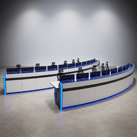 Console de salle de contrôle ergonomique personnalisée pour la sécurité des moteurs – Mobilier de conception sur mesure