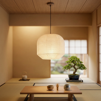 Lanterne en papier, lampe suspendue pour restaurant, lampe en papier de riz Washi faite à la main, style japonais Zen, pour salle de thé