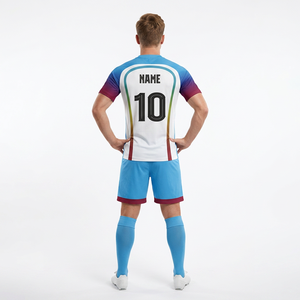 ชุดเสื้อฟุตบอลแบบแห้งเร็ว ยูนิเซ็กซ์ ปี 2024 ผลิตจากโพลีเอสเตอร์ 100% พร้อมลายพิมพ์ดิจิทัล สำหรับนักฟุตบอล - Product Image 2