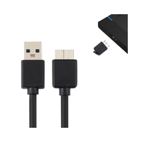 Câble de disque dur externe USB 3.0/3.0 A/M mâle vers Micro B/BM mâle 0.3m/0.5m/1m gaine PVC Type a mâle Type mâle pour utilisation sur ordinateur