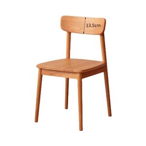 Chaise de salle à manger en bois de cerisier massif de style nordique, design minimaliste moderne, utilisation domestique, style japonais, conception stable - Product Image 5