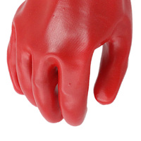 Guantes MaxiPact de PVC Liso, Impermeables, para Manipulación de Productos Químicos, con Forro de Algodón, para Cuartos Limpios y Uso General, Guantes de Seguridad, Guantes de Trabajo