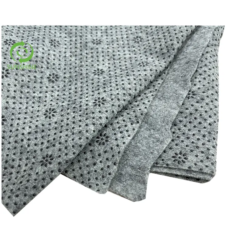 Sunshine Polyester Under lay Vlies filz mit rutsch festen PVC Dots/PVC Dots Carpet Base Kleidung