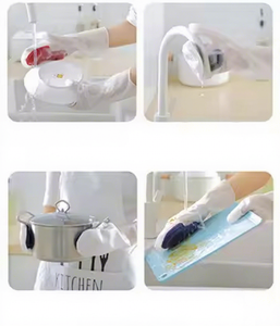 Gants de lavage de vaisselle magiques imperméables et antidérapants, brosse à vaisselle en silicone pour la maison - Product Image 5