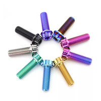 Vis à tête champignon hexagonale Torx en alliage de titane GR5 M5 M6 M8 M10, finition PVD anodisée YZK, pour vélos, motos, voitures