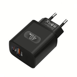 2026ใหม่ล่าสุดล่าสุดพอร์ตชาร์จ PD Type C 40W 3.0 PD ความเร็วสูงชาร์จเร็ว USB QC4.0โทรศัพท์มือถืออะแดปเตอร์ติดผนัง - Product Image 1