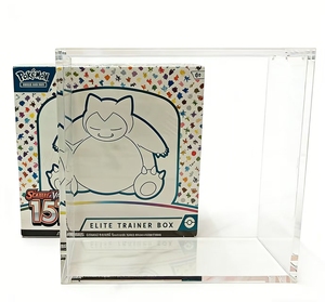 Modern PKMNTCG 151 Elite <b>Trainer</b> <b>Box</b> ETB Card Game Acrylic Protector Display <b>Storage</b> Case Protector - Product Image 3