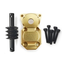 Kit de conversion d'essieu arrière 6x6 avec couvercle de différentiel en laiton et engrenage pour voiture RC Crawler 1/24, pièces de modification et amélioration M008987AAB0C1