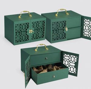 Scatola Regalo di Lusso in MDF per il Nuovo Anno, Confezione per Mooncake, Personalizzabile per Profumi e Cosmetici, con Manico - Product Image 4