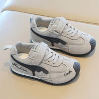 Desun 2025 Chaussures bateau décontractées à semelle souple pour enfants, style Forrest Gump, baskets de planche à roulettes pour garçons et filles, hiver, printemps, été, à enfiler, motif géométrique