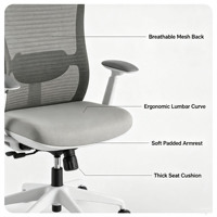 Chaise de bureau moderne avec dossier en maille respirante, mécanisme multifonction, chaise de travail exécutive