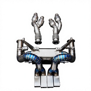 Système d'échappement léger Vortex entièrement en titane avec collecteurs thermiquement protégés compatible avec Lamborghini Aventador LP700-4 V12 Racing - Product Image 1