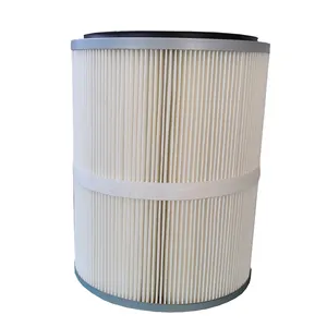 Industrial Polyester Cylinder Pleated Self Cleaning Air Filter Cartridge For Wholesale And Retail
