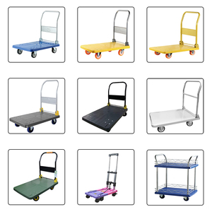 Chariots et chariots à main robustes de 200/400/600 kg, chariot de plateforme pliable en plastique pour entrepôt - Product Image 6