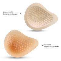 Prothèse mammaire ovale en silicone OEM/ODM XINXINMEI, pièce unique, pour mastectomie, bonnets A/B à F, 5 options de poids, teinte chair naturelle