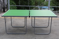 Ensemble de table de ping-pong pliable de taille moyenne avec filet, tondeuse, post-6 'X 3' Design portable peu encombrant