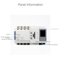 EAST Commutateur de transfert automatique (ATS) haute performance de niveau PC 125A, 3 positions de contact, Type d'excitation Trois