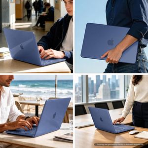 ฝาครอบแล็ปท็อปพลาสติกสีครามสำหรับ MacBook NEO A3404 Air 13.6 15 Pro 14 Pro 16นิ้ว M5 M4 M1 M2 - Product Image 4