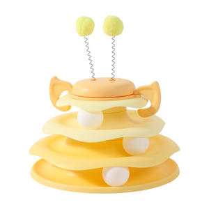 Jouet pour chat classique et divertissant, plateau tournant pour chatons, abeilles, amusement, plateau tournant pour la relaxation, mouvement interactif pour animaux de compagnie - Product Image 6