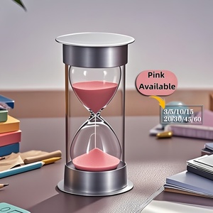 Современные цилиндрические песочные часы ручной работы из АБС-пластика – портативные, прочные, 8 настроек времени (1/2/3/5/10/15/20/30 минут) для свадьбы и дня рождения - Product Image 6