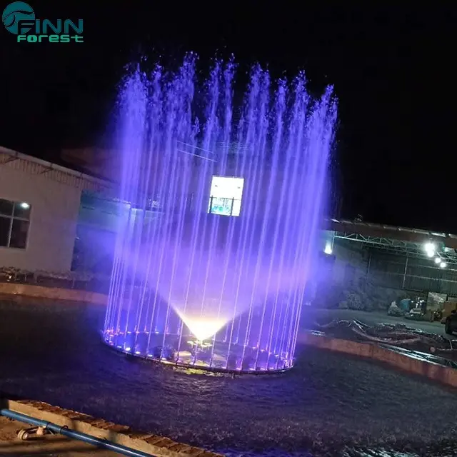 Neues Design Outdoor Garten RGB LED Licht Floating Dancing Water Music Fountain