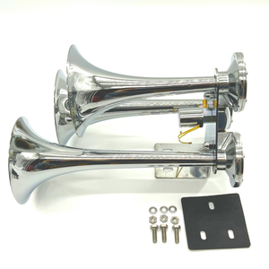 Klaxon de train 12V/24V avec klaxon à air à 3 tuyaux et haut-parleur de sirène puissant avec tweeter - Product Image 3