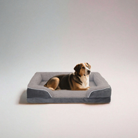 Lit orthopédique pour chien et chat, personnalisé, luxueux, imperméable, amovible, lavable, rectangulaire, solide, hiver, écologique