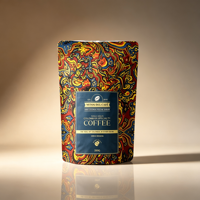 Sachet de torréfaction de café à impression numérique, MOQ 200 pièces, réutilisable, vertical, avec valve unidirectionnelle et fermeture éclair