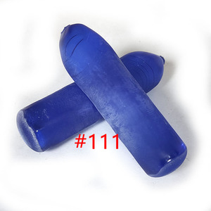 Matière première de pierres précieuses synthétiques non taillées 110 #   111 #   Spinelle bleue brute pour la découpe de perles de pierres précieuses - Product Image 3