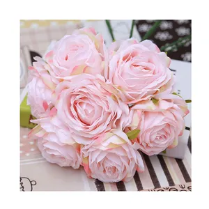 YAYUN KZ-1018 A large number of wholesale all colors artificial silk rose flower heads supplier manufacturer