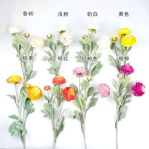 ช่อดอกโบตั๋นประดิษฐ์ 50 ซม. ดอกไม้ผ้าไหม ตกแต่งงานแต่งงานและบ้าน - Product Image 4