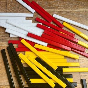 Crayon de charpentier de 12 pouces avec corps carré en bois, mine plate, crayons standard - Product Image 4