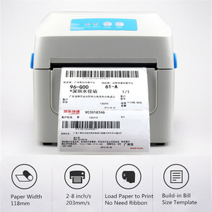 GP1324D 203dpi Digital no expreso de la <span class=keywords><strong>cinta</strong></span> bill impresora de etiquetas de código de barras con cortador de papel - Product Image 5