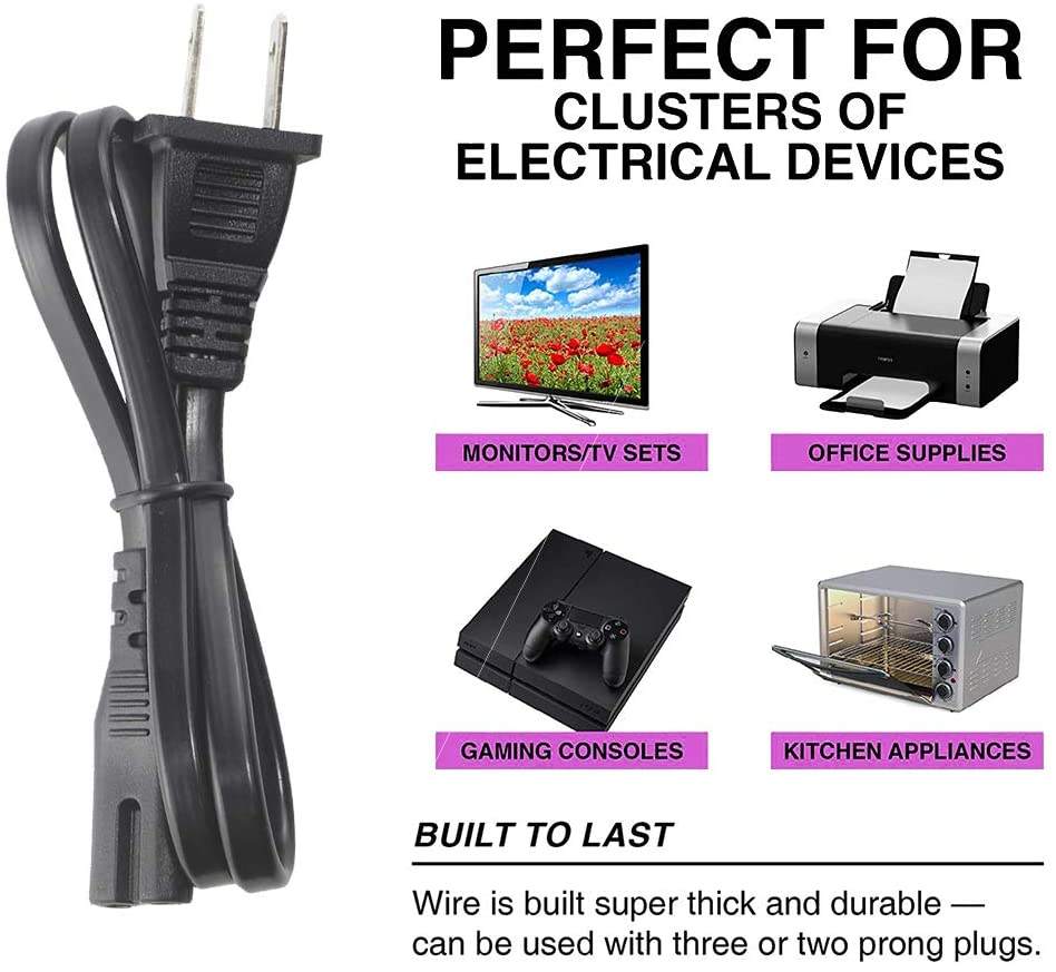 SHAFI® 3Metri Cavo TV Spina Europea - Cavo Di Alimentazione Euro - Foto 8