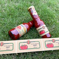 Fabricant d'étiquettes personnalisées de luxe pour bocaux en kraft avec logo alimentaire imprimé