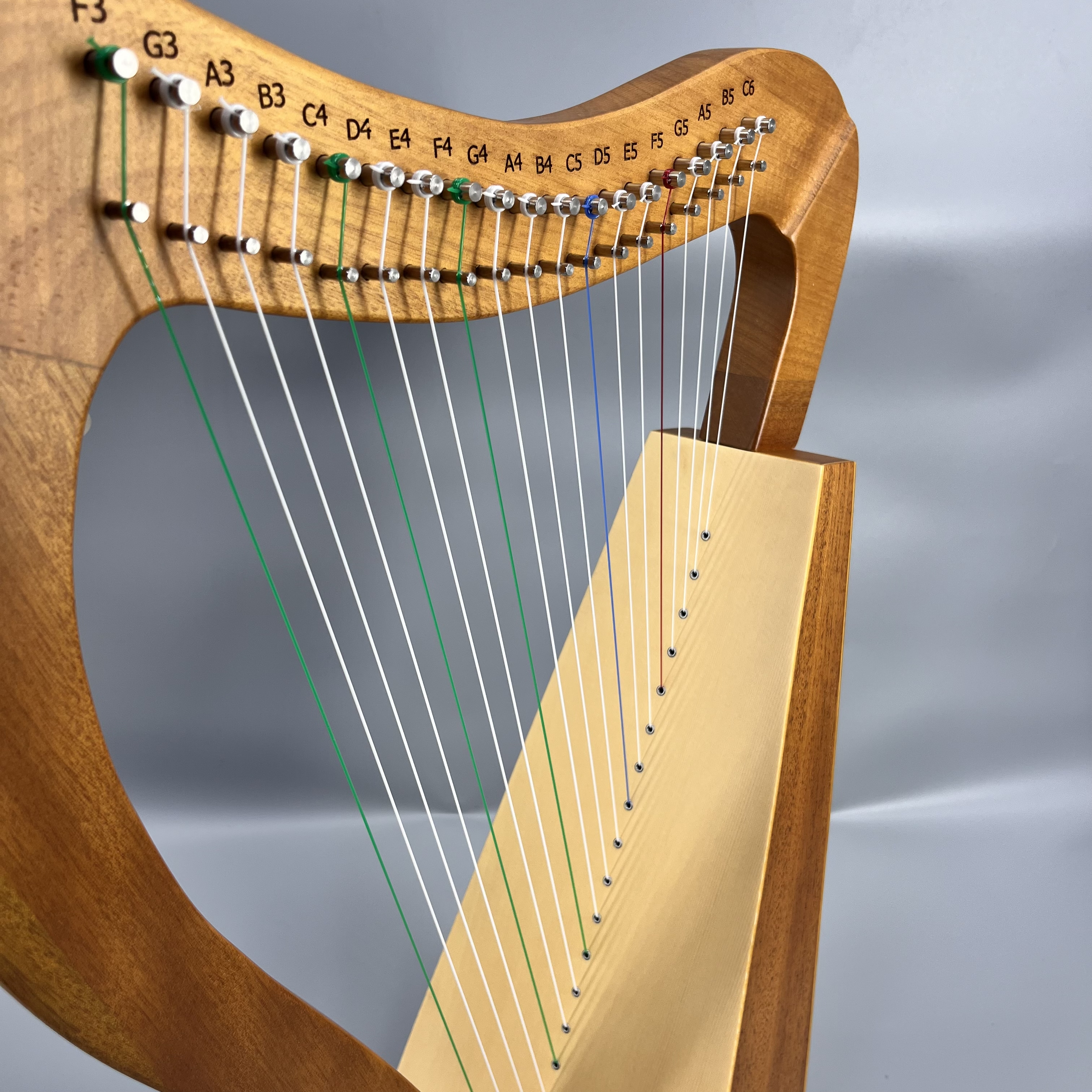 21 Metal Strings Lyre Harp Box Lyre Harp Spruce Topboard