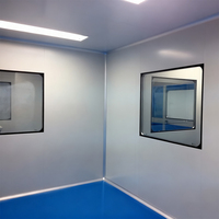 Salle blanche sans poussière modulaire de laboratoire de laboratoire de salle blanche pour le panneau inoxydable de mur en acier