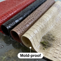 Bahan Kain Sintetis Elastis Bermotif Embos Non Woven Bentuk Gulungan Kulit PU Glitter untuk Sofa, Tas, Pakaian, Sepak Bola