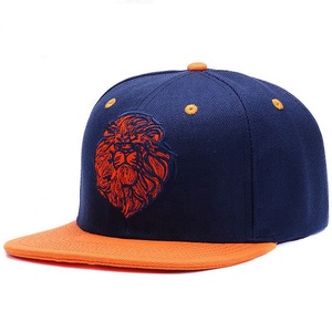 Ucuz toptan erkek 3D nakış 6 Panel şapka özel düz ağız yüksek taç Snapback kap