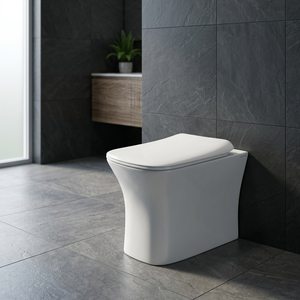 โถสุขภัณฑ์แบบตั้งพื้นทรงยุโรป รุ่น EWC S Trap แบบอินเดีย - Product Image 5