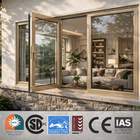 Fenêtre à battant en alliage d'aluminium de qualité supérieure pour cuisine, certifiée Energy Star, maison moderne, économie d'énergie