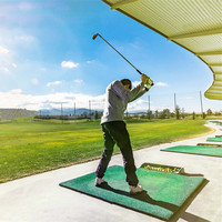 Tapis de golf 3D EVA pour la pratique du swing sur le driving range, simulateur d'entraînement en intérieur, 1500x1500mm, 35mm d'épaisseur