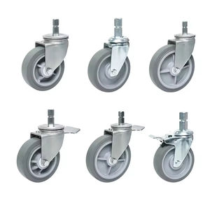 Heavy Duty Thread Stem Swivel Castor Krankenhaus bett <span class=keywords><strong>Caster</strong></span> <span class=keywords><strong>Wheel</strong></span> Geräuschlose medizinische Ausrüstung Cart <span class=keywords><strong>Caster</strong></span> - Product Image 3