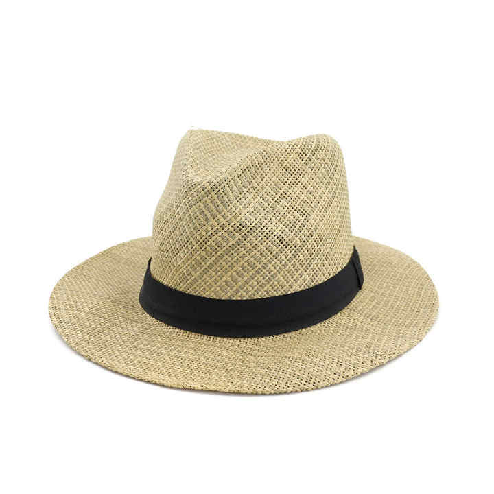 Wholesale Cheap Promotional Straw Golf Hats Outdoor Sport Panama Straw Hat