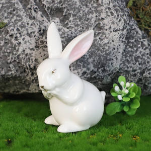 Articles de décoration Vintage du jour de pâques, petites figurines en porcelaine blanche, lapin, lapin, design, décorations, idées <span class=keywords><strong>à</strong></span> vendre - Product Image 4