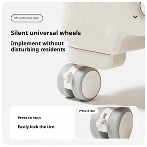 Lit bébé multifonctionnel portable haut de gamme <span class=keywords><strong>avec</strong></span> <span class=keywords><strong>roulettes</strong></span>, <span class=keywords><strong>roulettes</strong></span> silencieuses verrouillables, gain de place, rangement, mobilier de chambre d'enfant - Product Image 6
