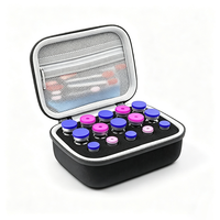 Boîte de transport antichoc en EVA rigide pour flacons, avec insert en mousse personnalisé, portable, pour ampoules de laboratoire et échantillons