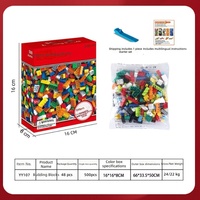 Blocs de construction en plastique ABS de qualité supérieure, 500-1000 pièces, jouet STEM DIY, petites briques, thème animalier et nature, cadeau éducatif créatif
